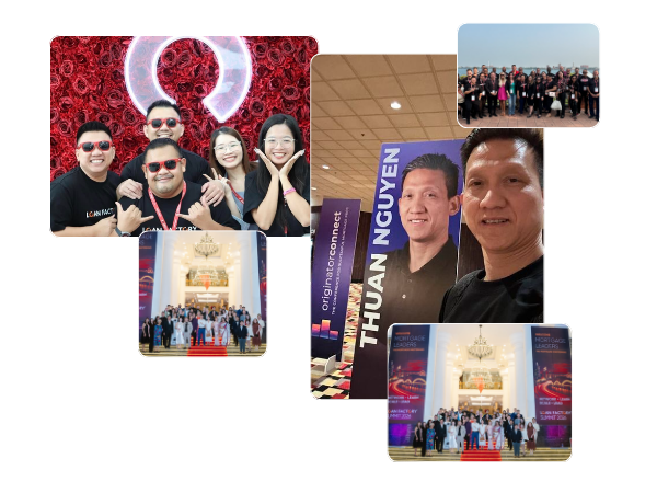 Loan Factory recruiters and loan officers at company events and offices